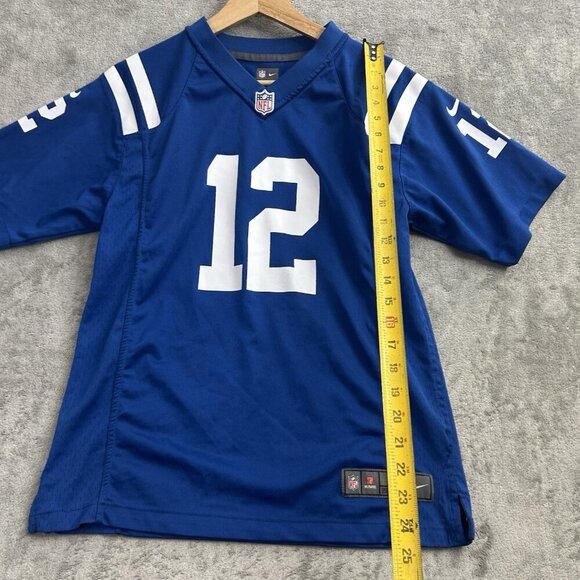 Nike Jersey Youth Boys L Blue Indianapolis Colts #12 Andrew Luck NFL On Field - Picture 4 of 13